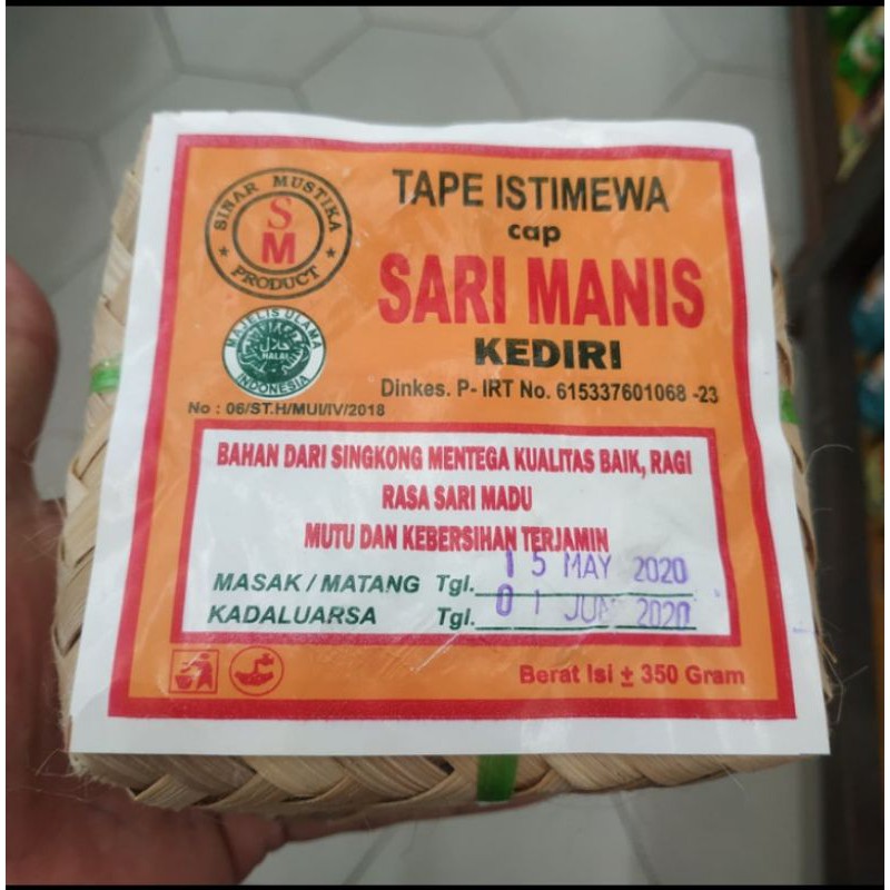 

Tape istimewa Sari manis Khas kediri