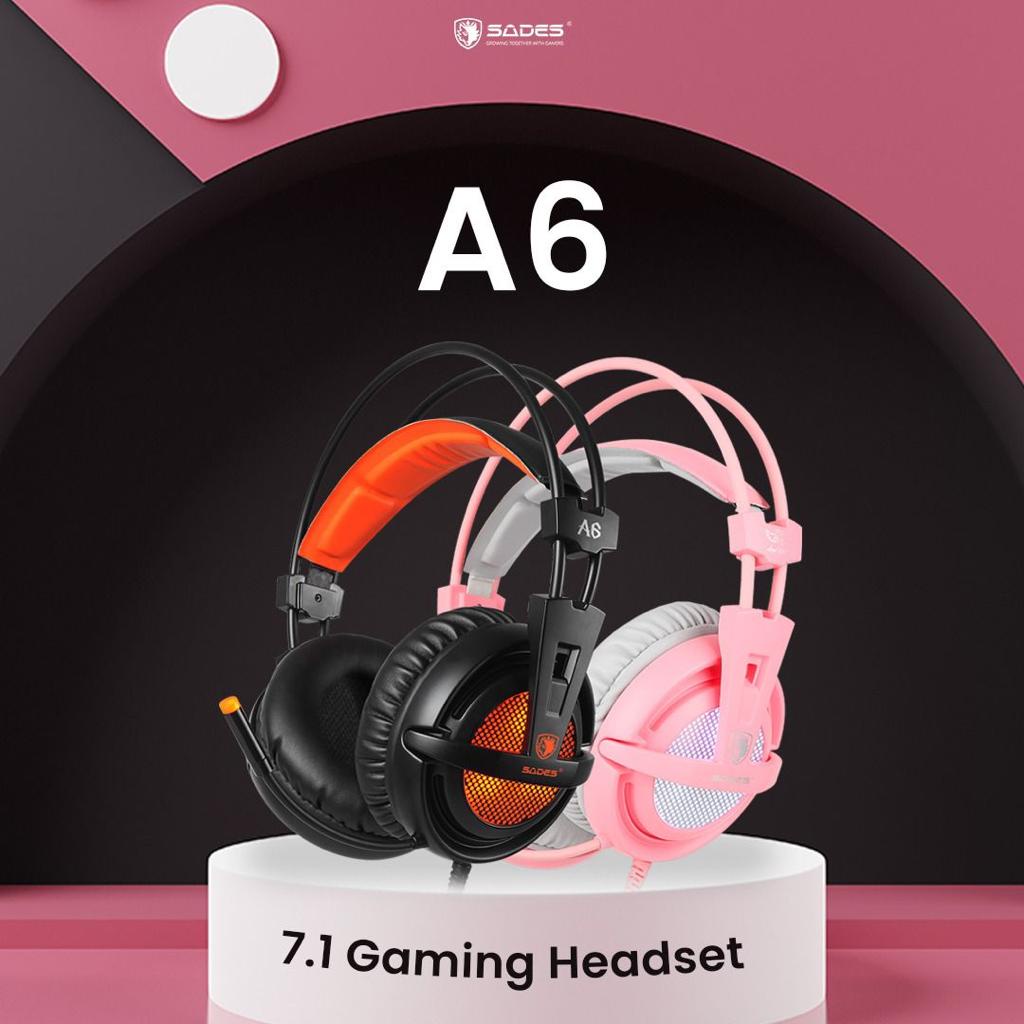 Headset/Headphone Gaming Sades SA-A6
