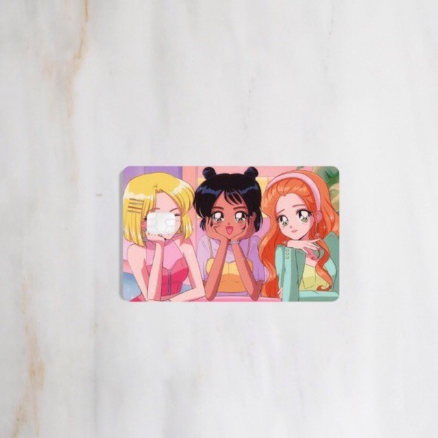 [ANIME] TOTALLY SPIES Card Sticker Cover Skin  ATM / Debit / Credit / Emoney / Flazz Kartu