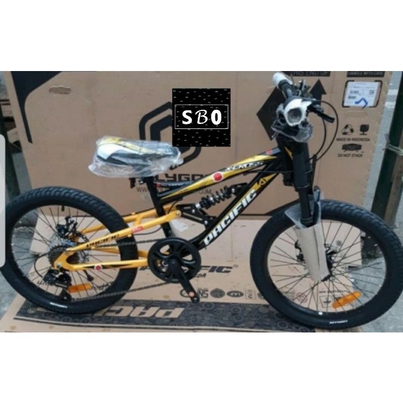 Sepeda MTB 20 Inch Pacific Xcross Full Suspension