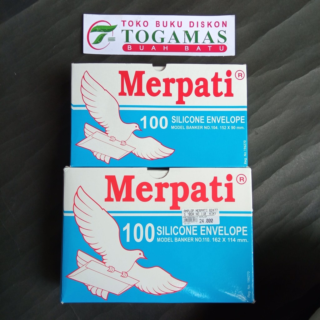 

AMPLOP MERPATI 104 70GR 100 LEMBAR KIKY / 110 70GR 100 LEMBAR KIKY