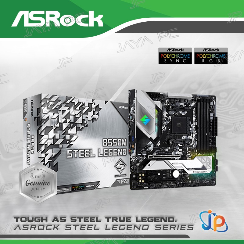 Motherboard Asrock B550M Steel Legend (AM4, AMD, B550, DDR4, USB3.2)