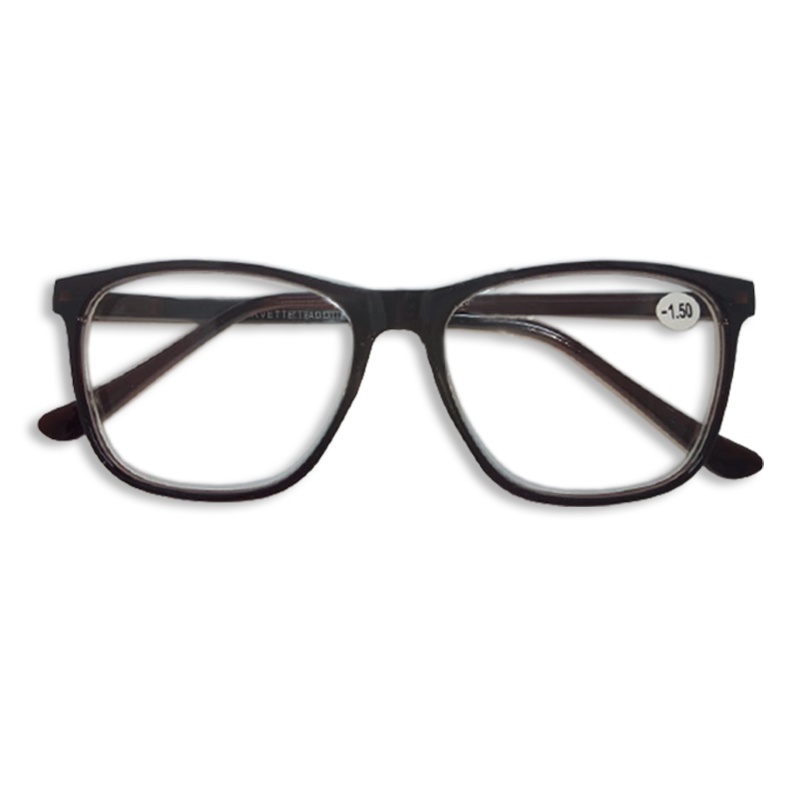 Kacamata Minus Wanita dan Pria Ukuran -0.50 Sampai -4.00 kaca mata minus frame kotak coklat kacamata rabun jauh reading glasses unisex