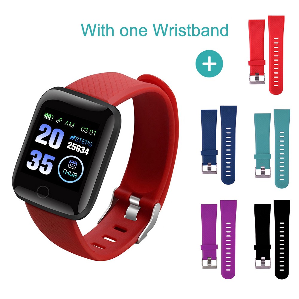 Tali Jam Berlubang Strap Smartwatch 116 Plus / ID116 / Vyatta Fitme Prime / D13 / A7S