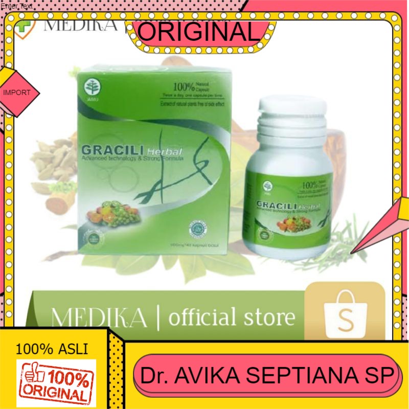 100% ASLI GRACILI OBAT GRACILI ORIGINAL OBAT PELANGSING BADAN AMPUH SUPLEMEN DIET NYATA HASILNYA