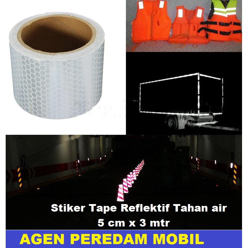 Stiker Tape Reflektif Tahan air 5 cm x 3 mtr