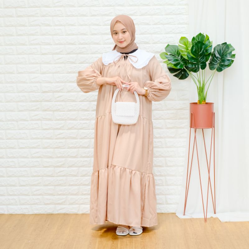 [COD] Cantika Desss S M L XL | Fashion Muslim Baju Gamis | Outfit Ideas Eid Series 2022 | Baju Gamis Lebaran | Dress Kondangan OOTD HQ | Bahan Crepe Premium |