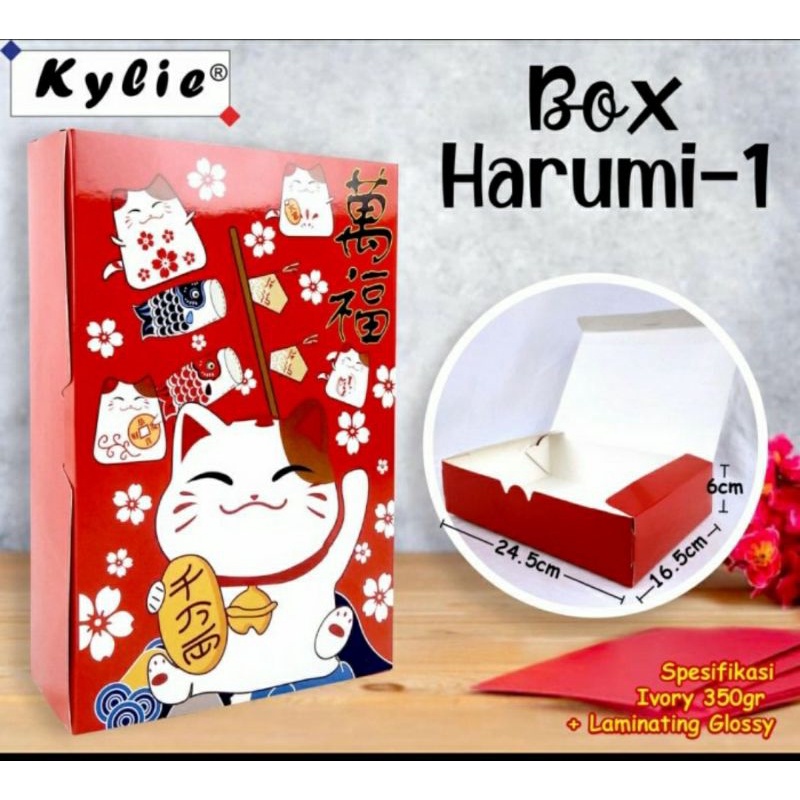 

box imlek dus imlek kucing hoki laminasi