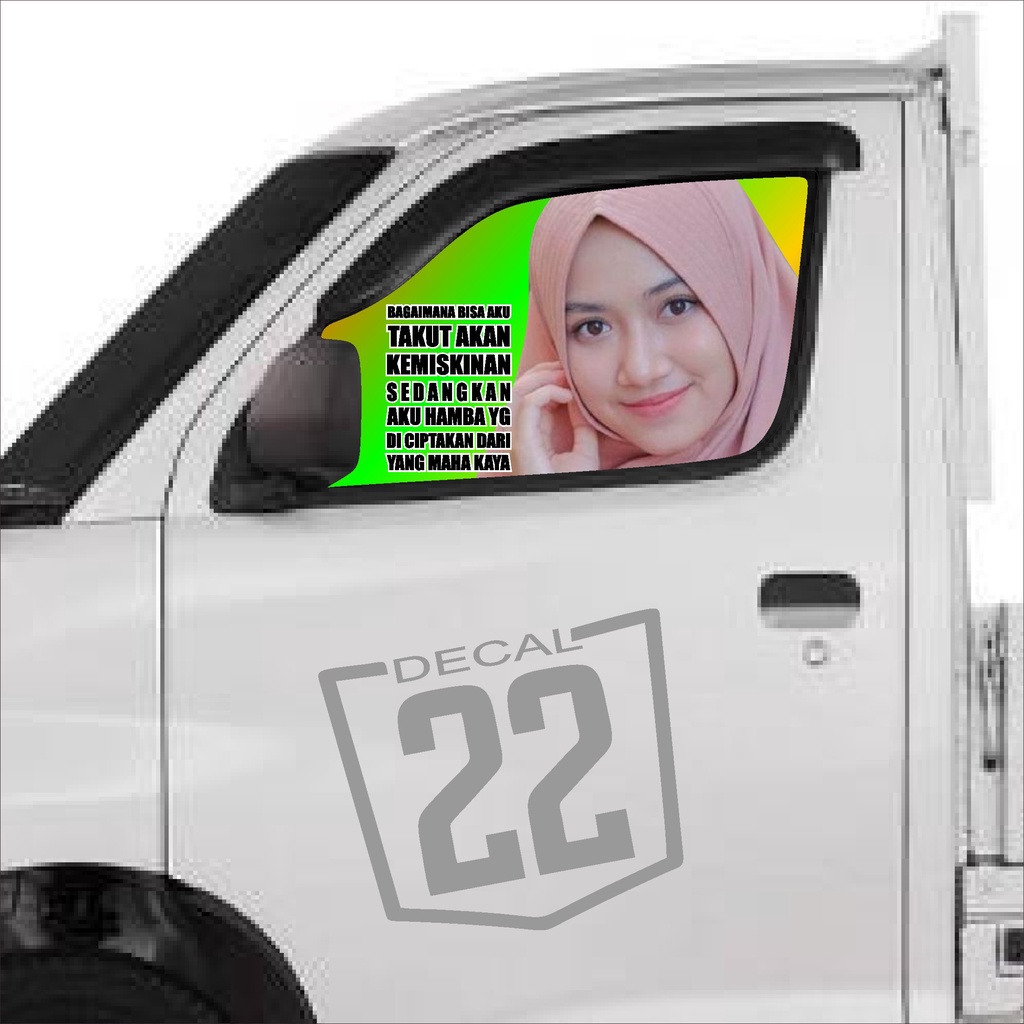 STIKER ONE WAY KACA MOBIL GRAND MAX STIKER KACA VARIASI GRAND MAX KODE 03 Podo