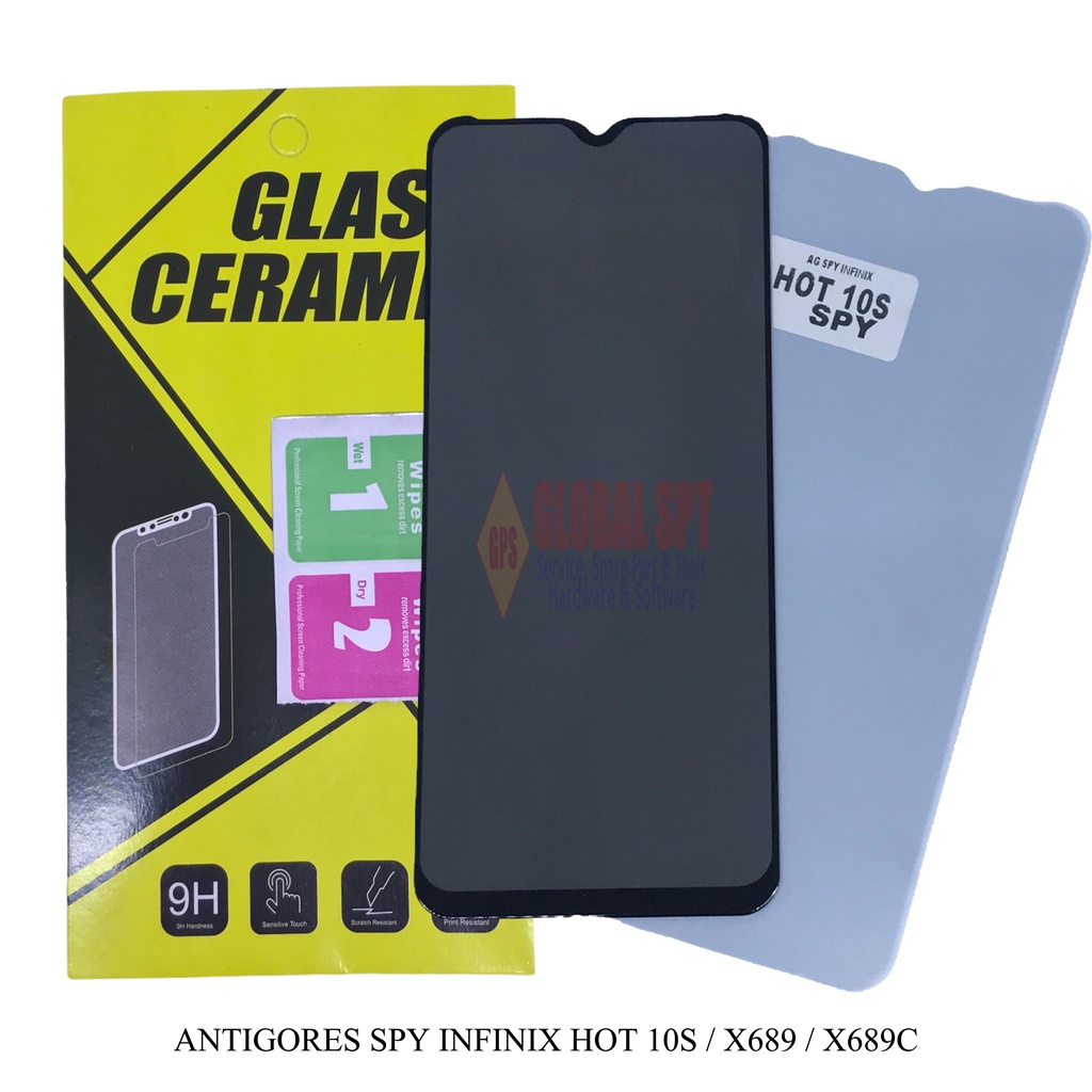 SPY INFINIX HOT 10S / ANTIGORES / TEMPERED GLASS INFINIX X689 / X689C