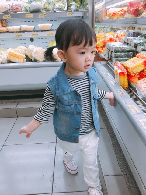 Vest Jeans Anak anak / LOMO CROP VEST