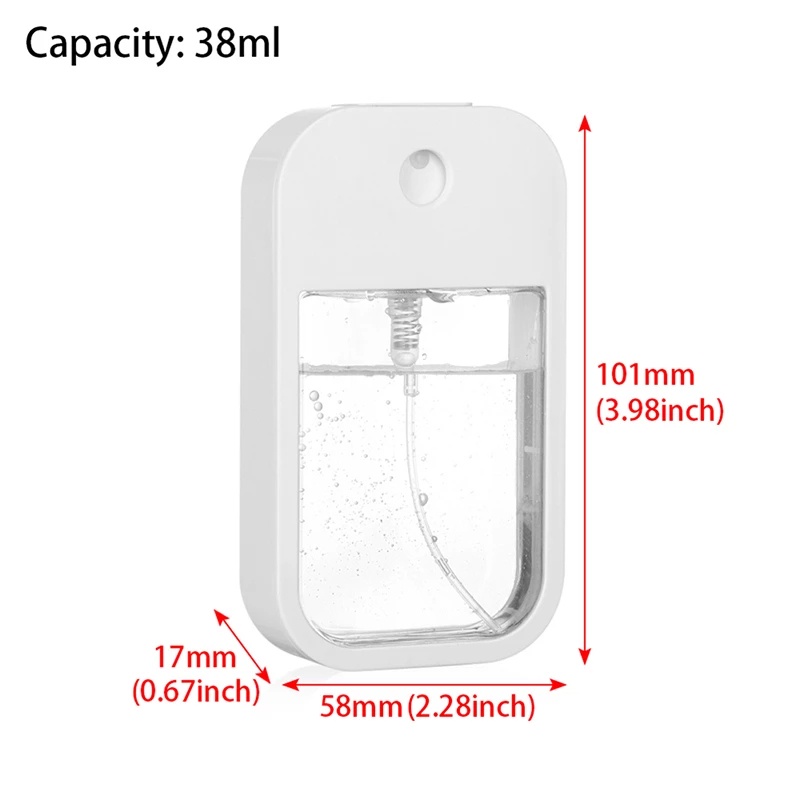 [Buy 1 Get 1 ] 38Ml Plastic Draagbare Parfum Spray  Fles / Card Type Parfum Spray Bottles / Parfum Navulbare Container