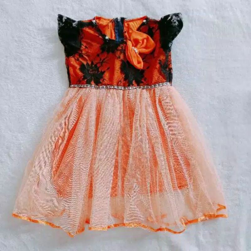 dres baju anak brokat anak perempuan usia 1 sampai 2 tahun
