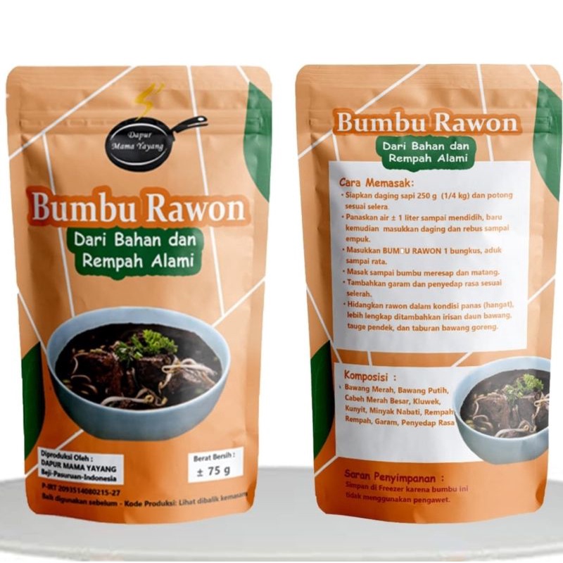 

Bumbu Rawon instan non MSG/Bumbu instan/Bumbu Jadi/Bumbu Siap Pakai/Bumbu Murah/Bahan Alami/Tanpa Bahan Pengawet