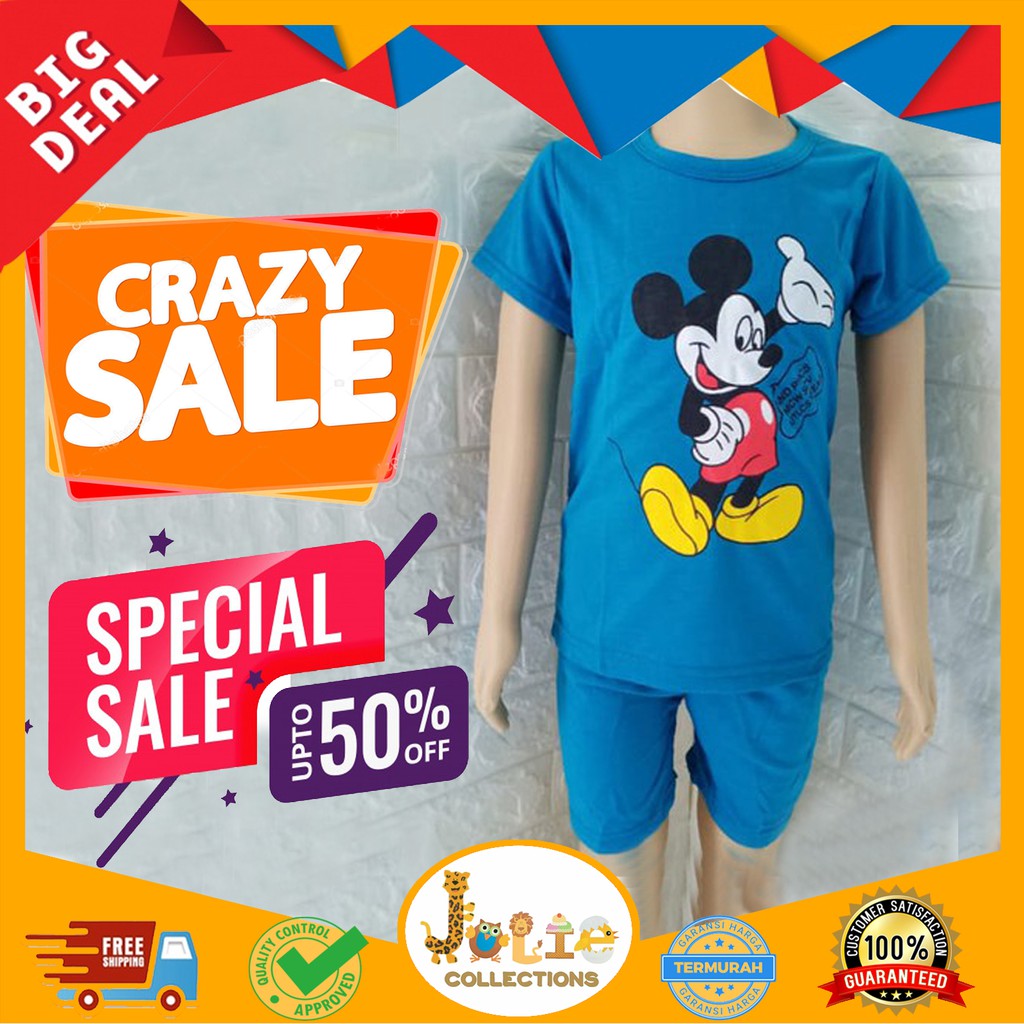 JOLIECOLLECTIONS KAOS  ANAK  IMPORT  SET BAJU  ANAK  CELANA 