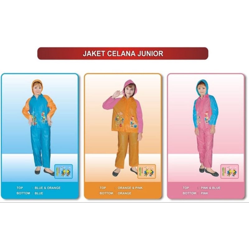 Jaket Celana Jas Hujan Anak Junior ( Indoplast )
