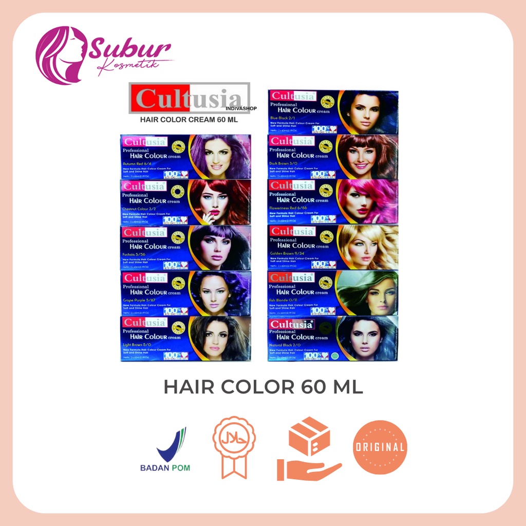 Jual Cultusia Hair Color Cream Ml Shopee Indonesia