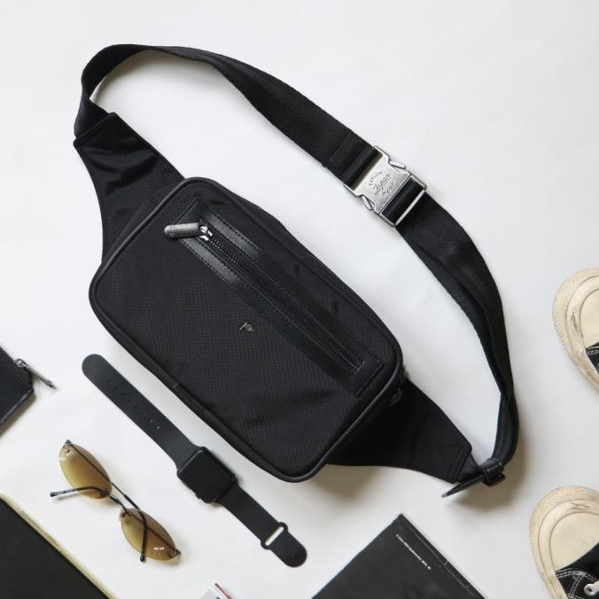 -SIAP KIRIM- WAIST BAG TFG BAKER 409 BLACK