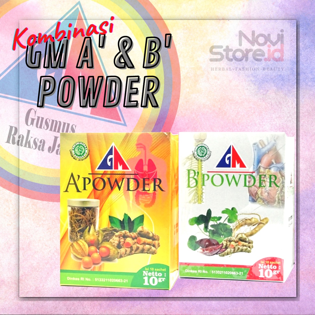 PAKET A Powder + B powder | A powder | B powder | Herbal GM