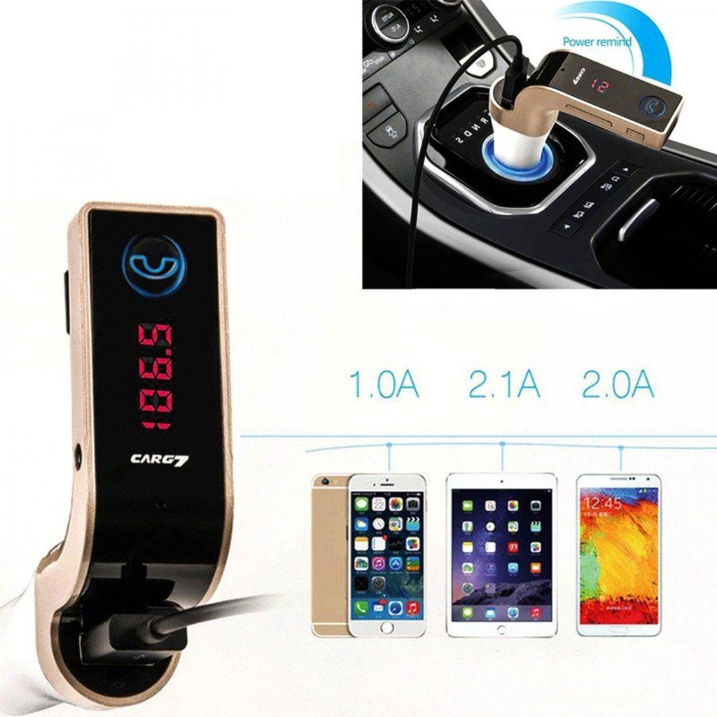 Car Charger 4 in 1 Bluetooth Handsfree FM  MP3