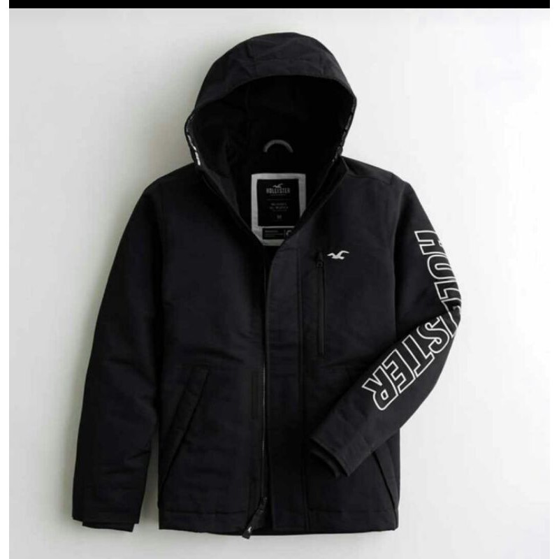 Jaket Hollister All Weather Colection Fleece-Lined Jacket Branded Original