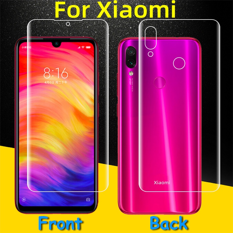 Film Hydrogel Pelindung Layar Depan + Belakang Untuk Xiaomi 10 11 12 Pro 10S 11UL TRA CIVI MIX4 12X