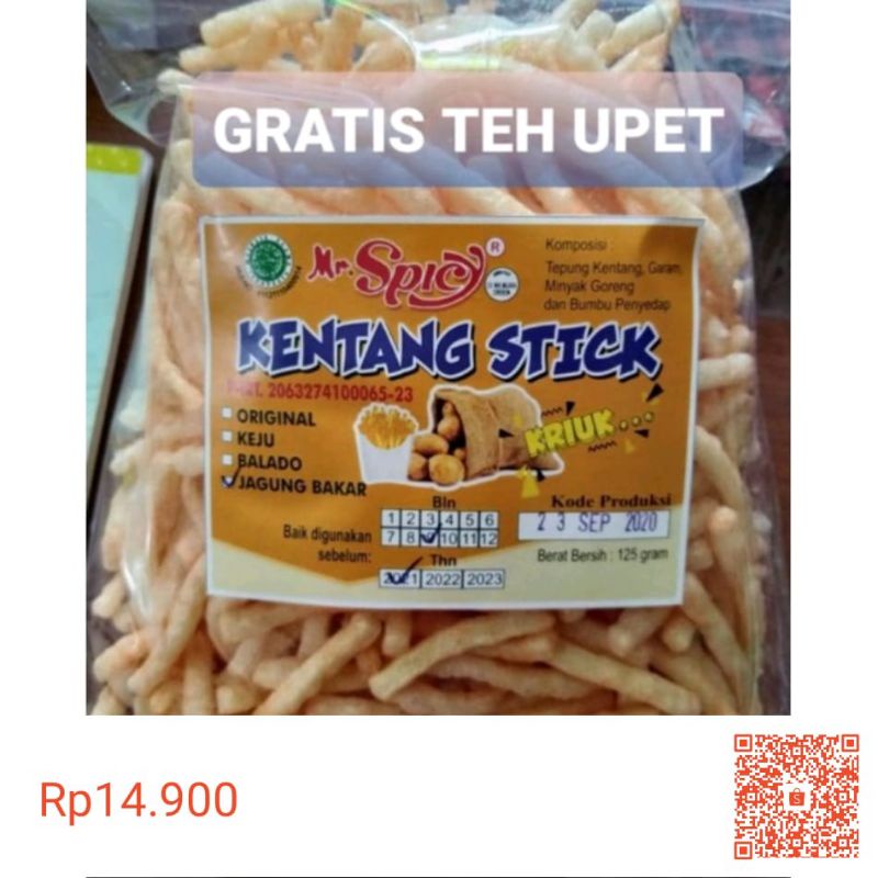 

Cemilan stick rasa jagung bakar..
