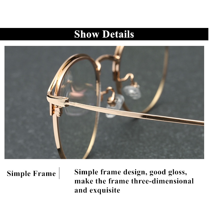 Photochrmic Anti Radiasi Eyeglasses Cat Eye Frame Women Men