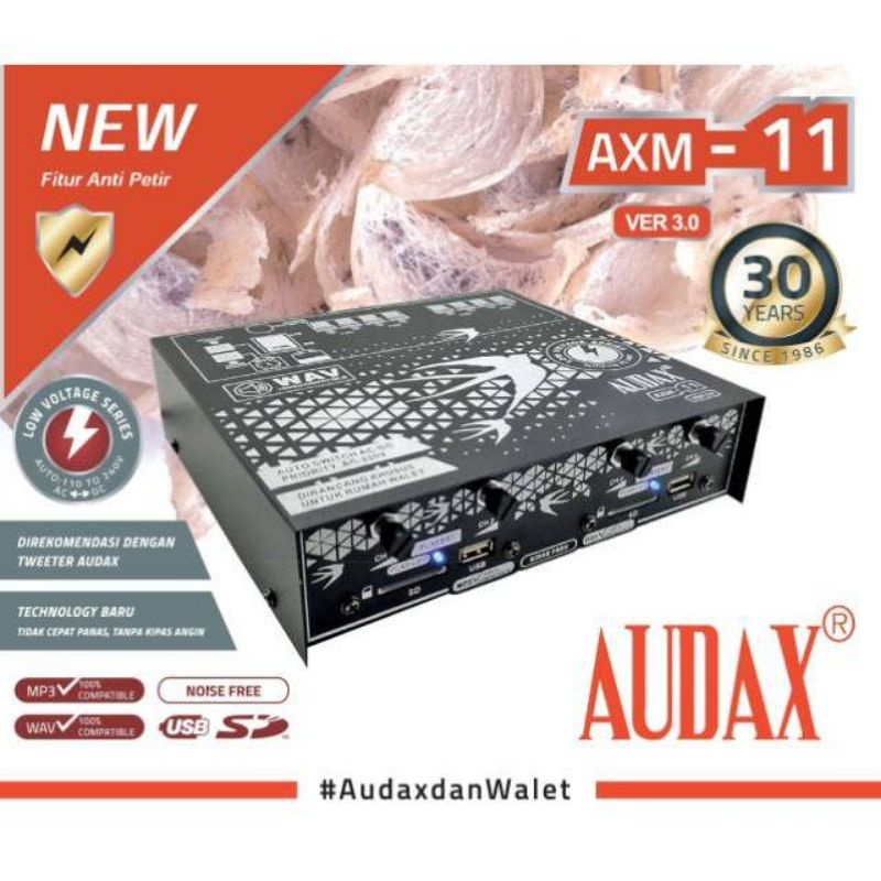 Ampli Walet Audax AXM 11 4CH Original ver 3.0 ANTI PETIR