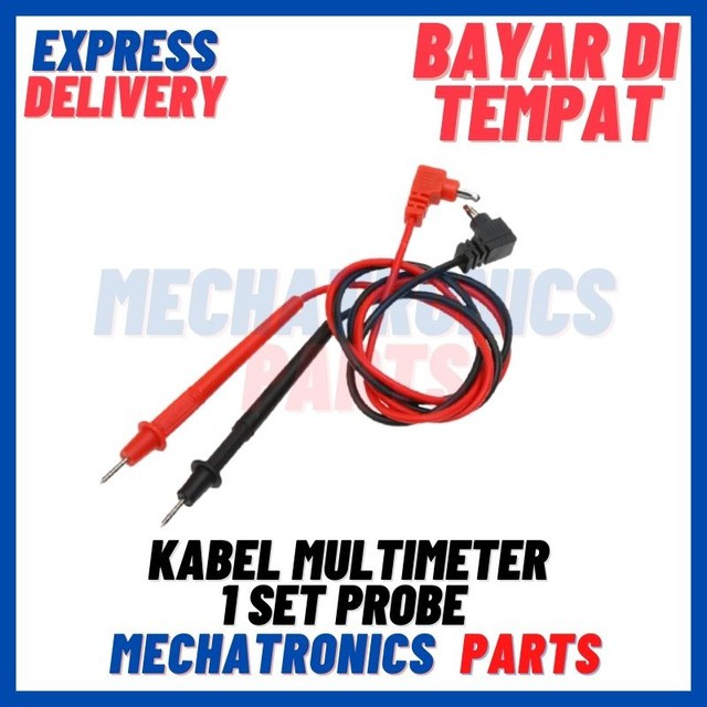 [DEV-9313] KABEL MULTIMETER 1 SET MERAH HITAM PROBE MULTITESTER UKUR LISTRIK