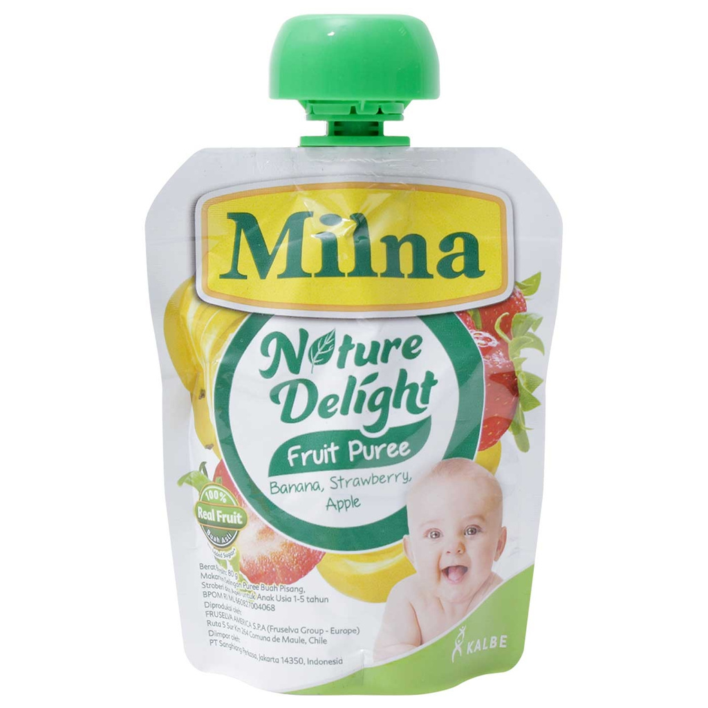 Milna Nature Delight Banana Straw Apple 80G