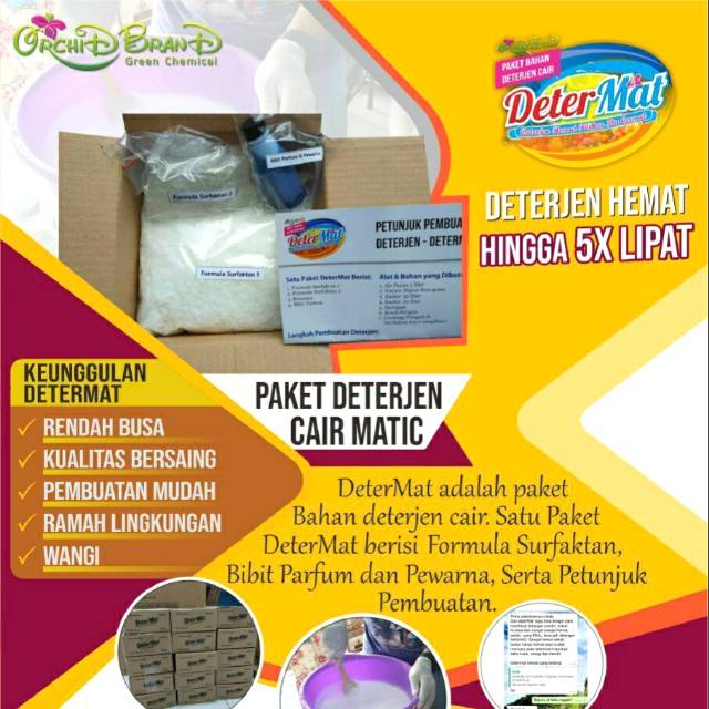 MURAH HEMAT PAKET BAHAN DETERJEN CAIR - DETERMAT DETERJEN CAIR LAUNDRY | HEMAT | LOUNDRY MURAH