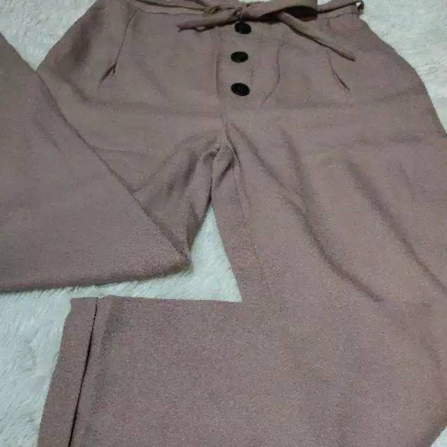 FLI#BUTTON PANTS JUMBO CELANA WANITA SCODER TALI