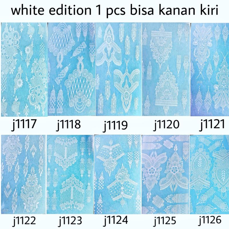 FREE MANIK DAN GLITER 1 PCS BISA KANAN KIRI HENA INSTAN MOTIP MEWAH