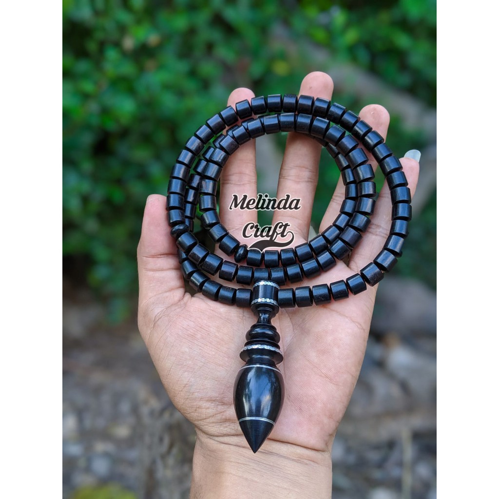 Kalung Tasbih Kayu Hitam Kalimantan