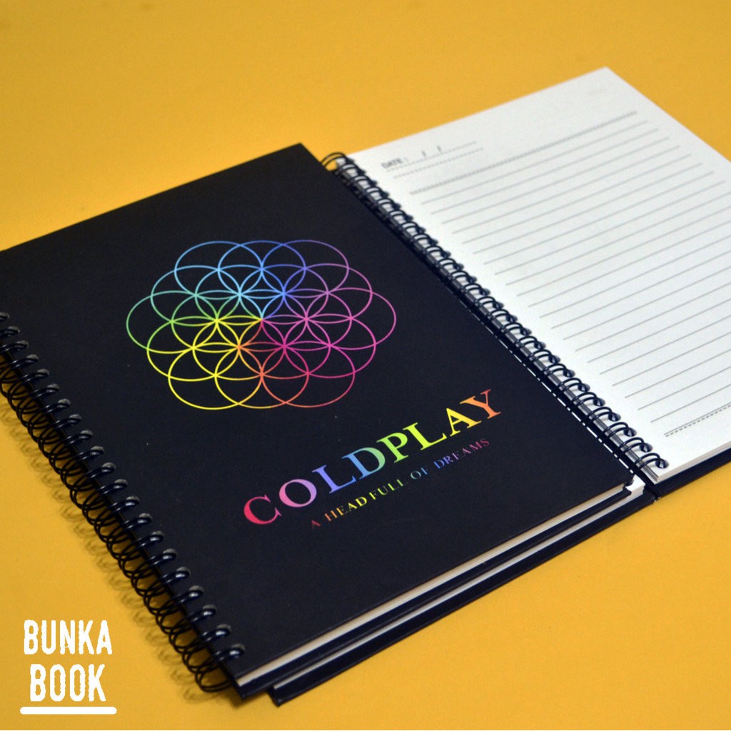 

Note Book Hardcover Ring Musik Coldplay Ukuran A5 Jurnal Agenda Planner Notebook Gift Couple