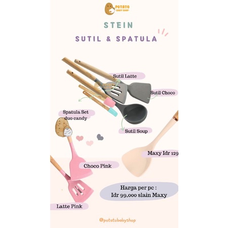 Stein Cookware - Sutil Duo Candy / Latte / Choco Pink / Soup / Maxy Paket Qwartet