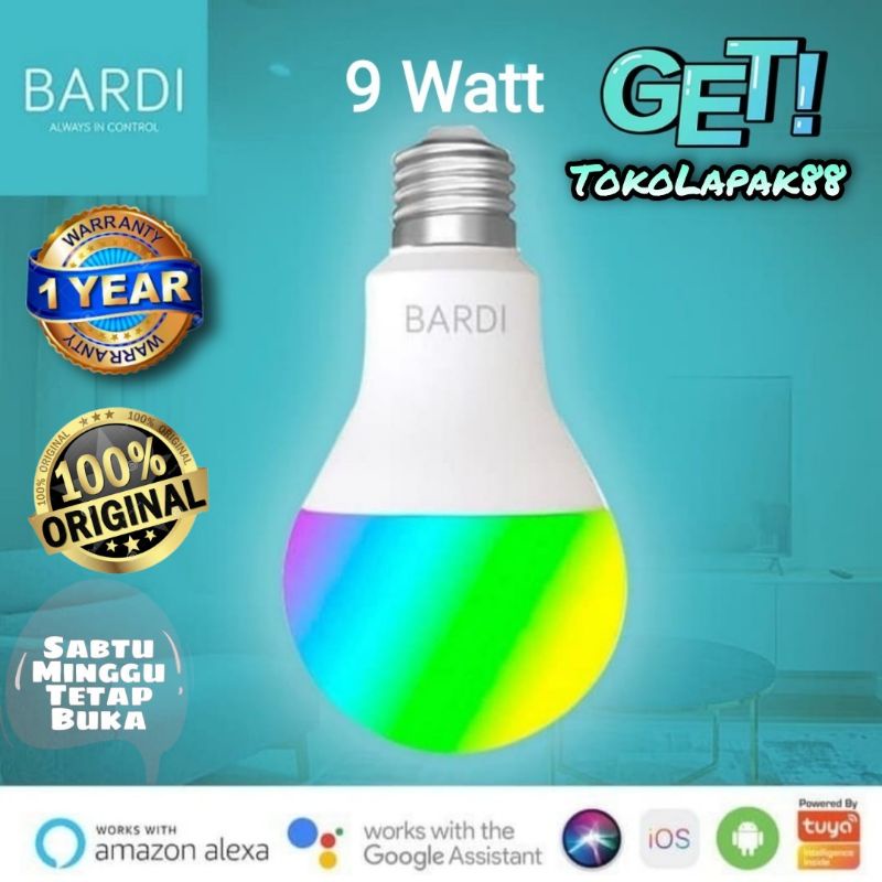 BARDI Smart Light 9W BULB RGBWW WIFI Bardi 9 watt