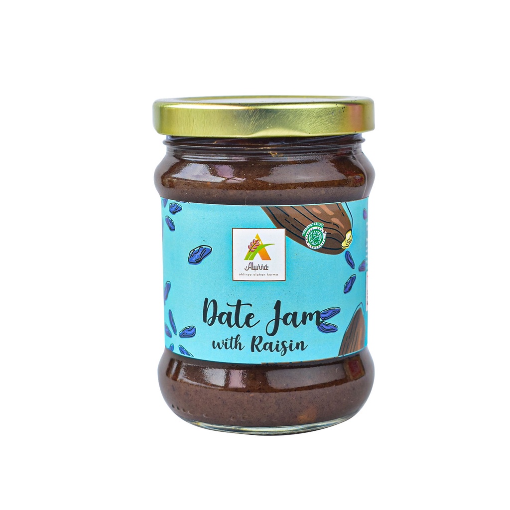 Alunna Date Jam With Raisin / Selai Kurma Dengan Kismis 200 Gr