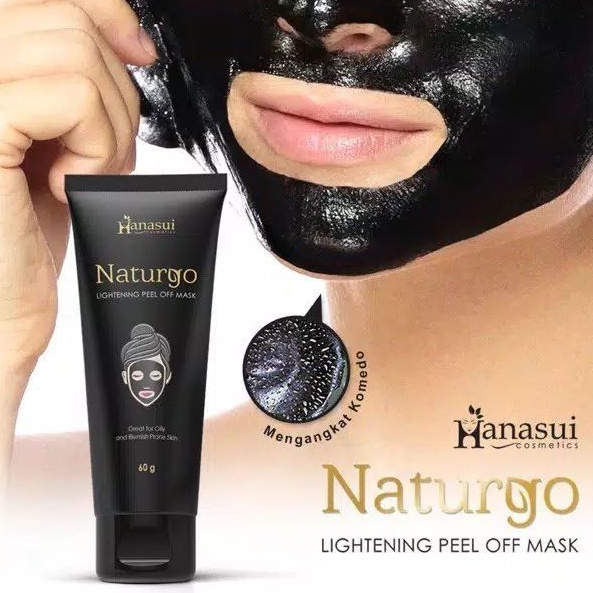 ✦SINAR✦ HANASUI PEEL OFF MASK BLACK (TUBE) - 60gr