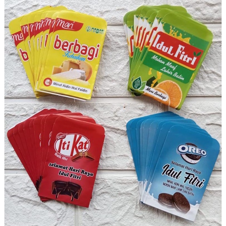 

amplop lebaran motif snack viral