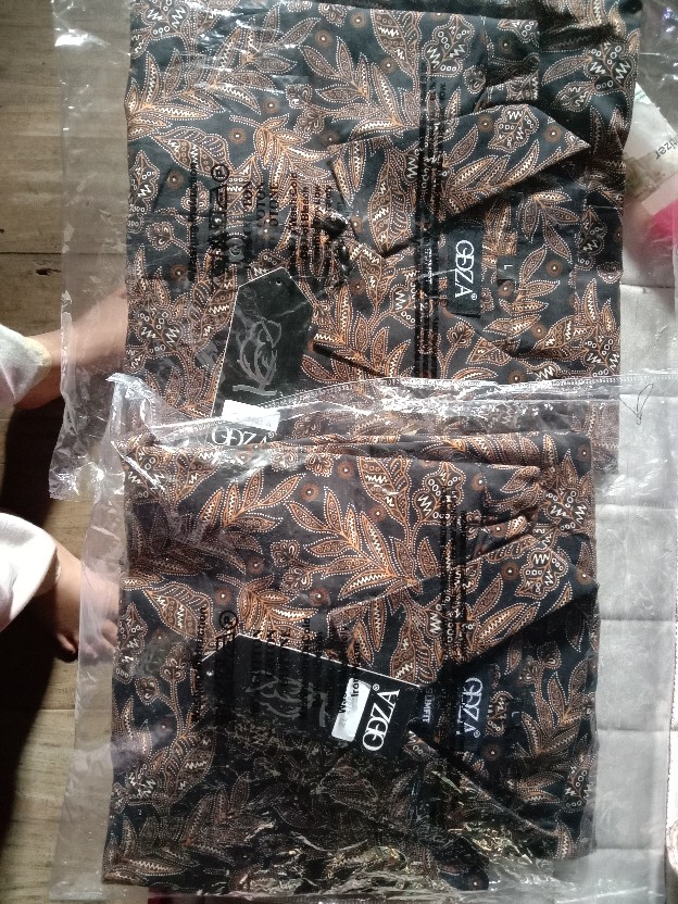 Odza Classic Baju Kemeja Batik Slimfit Lengan Panjang Pria Casual Sogan Hem Solo Asli Ramala