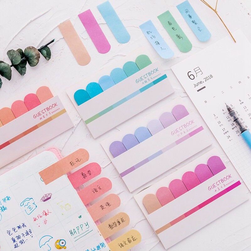 1Pc Sticky Notes Mini Warna Gradasi