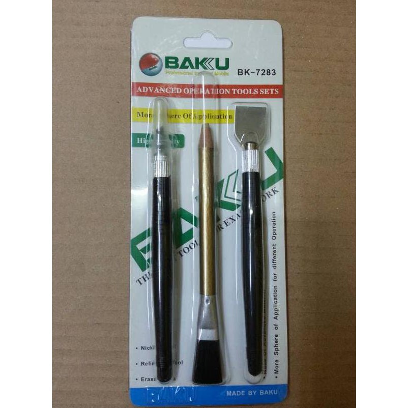 

ITERBARUl Alat Service Hp & Tablet/Pisau Ic/Kuas+Pensil Penghapus ICLQl