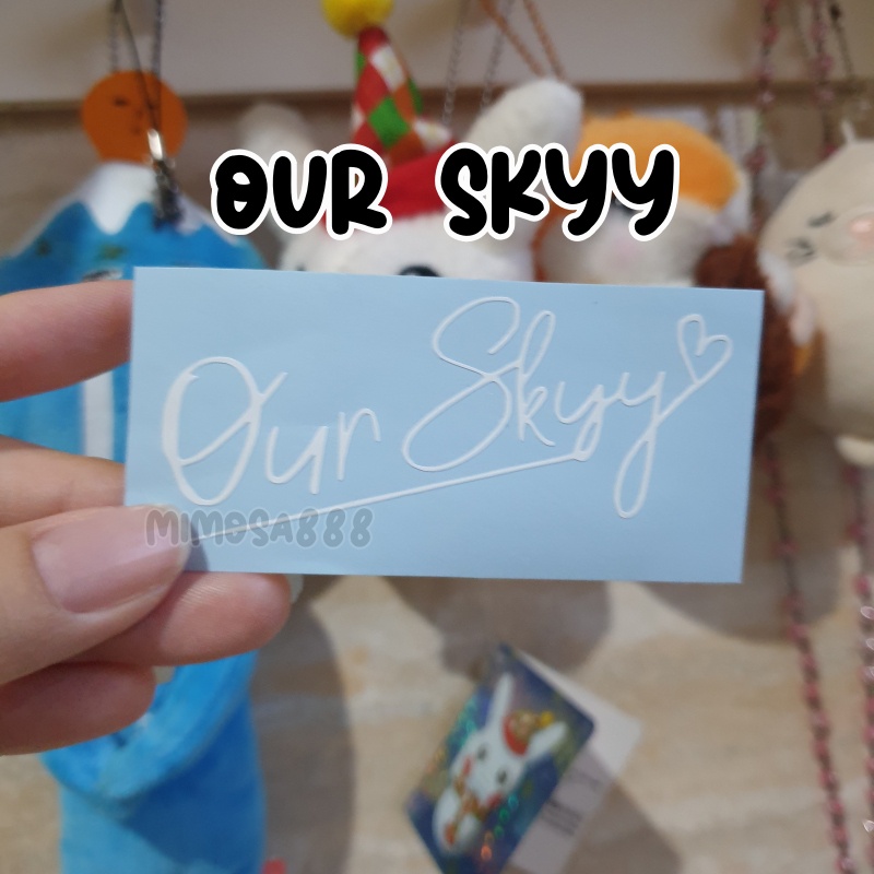 [cutting sticker] our skyy