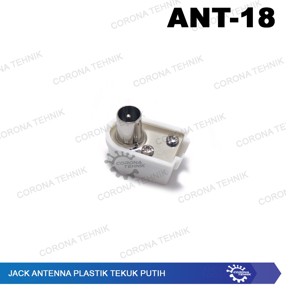 Tekuk Putih Jack Antenna Plastik