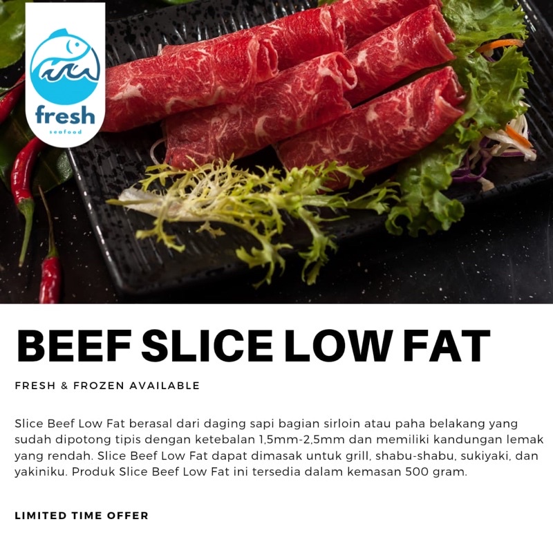 

BEEF SLICE LOW FAT 1kg