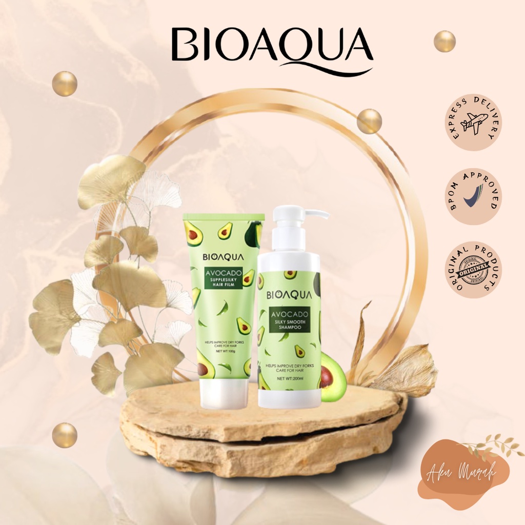 ✨ AKU MURAH ✨BIOAQUA Avocado Hair Care Series Set 200ml + 100g / BOX