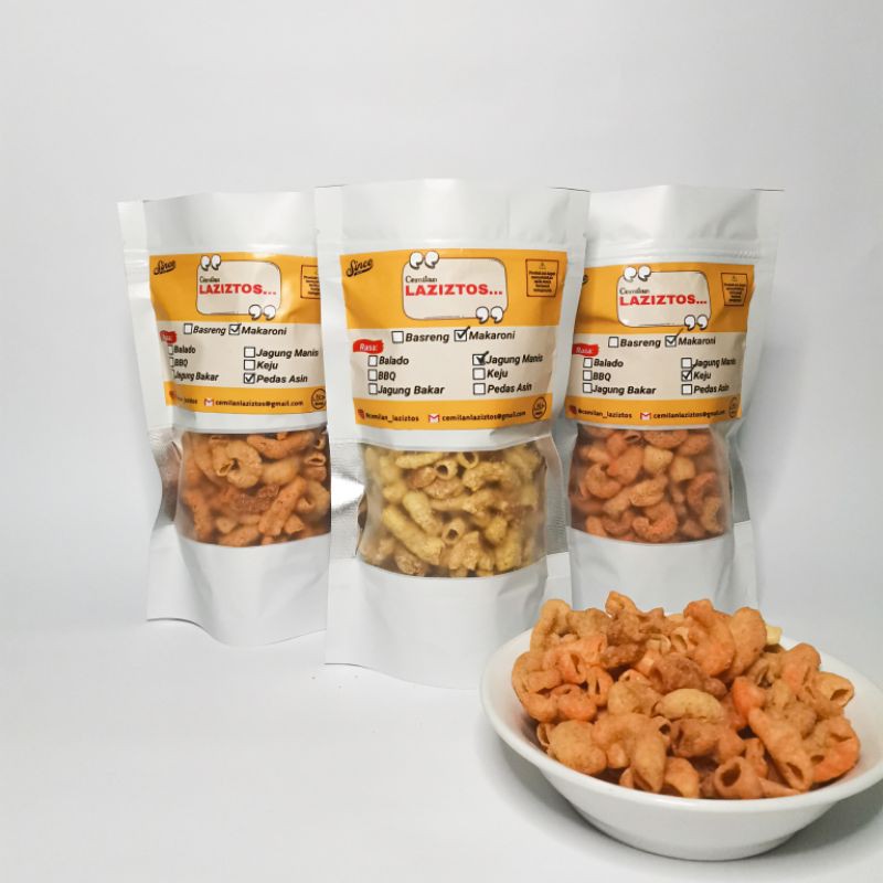 

[GROSIR] MAKARONI 70GR [CEMILAN LAZIZTOS] Makaroni Rasa/Makaroni Pedas/Makaroni Kriuk