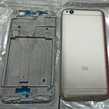 kesing fullset Xiaomi redmi 5a Backdoor + frame lcd tulang Tengah Casing Komplit 1 set Tombol
